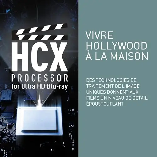 Panasonic Lecteur Blu Ray 4K HDR DP-UB9000EG1 I HDR10+/Dolby Vision Ultra HD Premium Convertisseur Audio High Res Double USB et HDMI WiFi/Ethernet Noir - Version Française