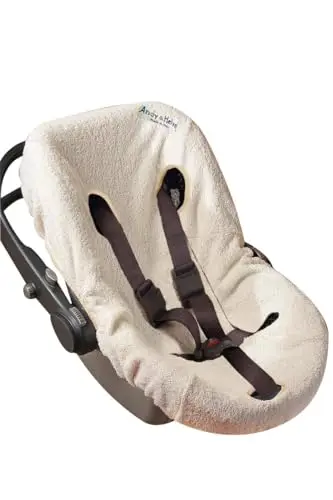 Andy & Helen Housse de siège en éponge. Pratique et confortable à insérer grâce aux angles élastiques adhère à tous les ovules de taille standard - Blanc