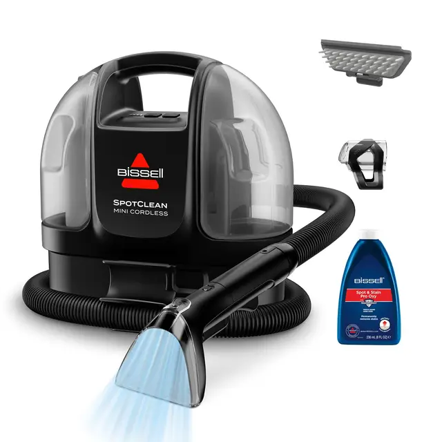 Bissell SpotClean Mini Shampouineuse sans Fil, Nettoyeur Tapis Portable, Idéal pour Les Nettoyages Rapides, Compact et Léger, Élimine Les Taches en Voiture, Bateau, Canapé et Plus Encore, 40651