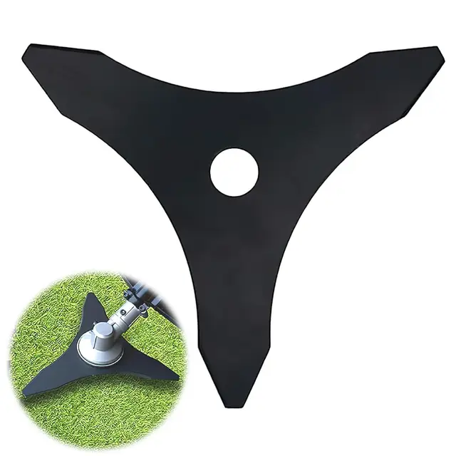 Lame 3 Dents, Darryy Lame Débroussailleuse Ronce, Lame de Débroussailleuse Universelle, Disque Debrouissalleuses Lames, Têtes pour Débroussailleuses, accessoires Tondeuse à Gazon 25,4mm (3mm, Ø255mm)