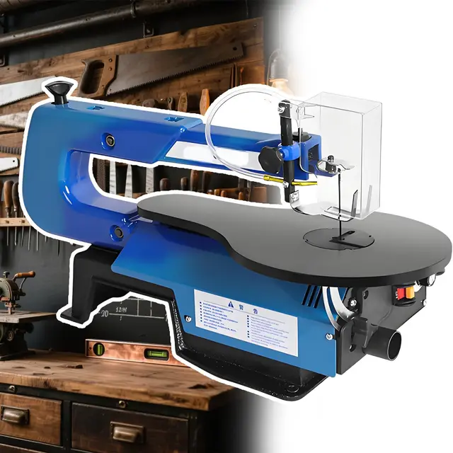 Scie À Chantourner Compacte pour Le Travail du Bois, Profondeur De Coupe De 50 Mm, Moteur À Vitesse Variable De 180 W, pour Ateliers À Domicile Et Petits Espaces De Travail Basic