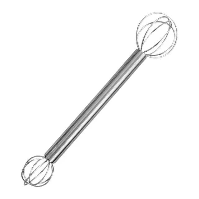 Sahnespender - Double en Acier Inoxydable Pratique, Poignée Confortable, Design Agité Durable | Outil De Mélangeur De Cuisine Pour Soupes, Œufs, La Pâte, Fruits, Sauces, La Salade,