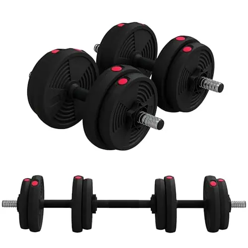 SPORTNOW Haltères réglables 15KG