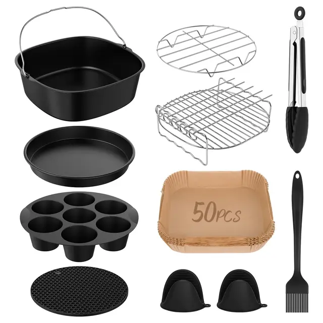 KIQIONE Accessoires Air Fryer 11 Pièces