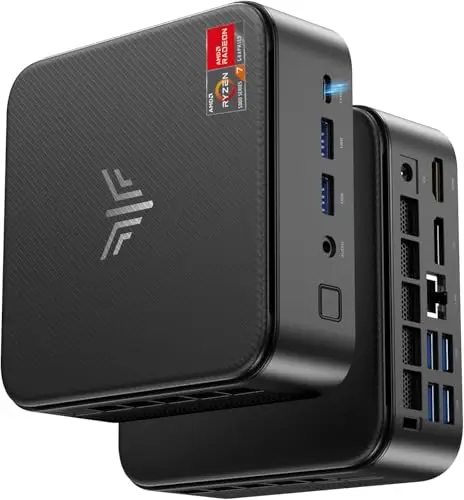 Mini PC 32 Go DDR4 1 to SSD, AMD Ryzen 5 7430U(Jusqu'à 4,3 GHz, 6C/12T) Micro Ordinateur Bureau, Radeon RX Vega 7 PC pour Bureau/Home Cinéma/Réunion/Affaires/Voyage【WiFi 6/Buetooth 5,2/DP+HDMI/USB-C】
