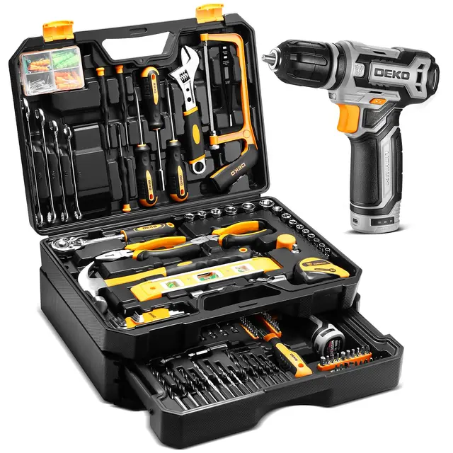 DEKO 238 Pièces Caisse à Outils sans Fil