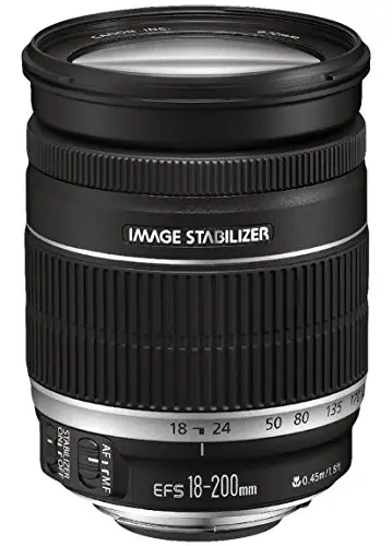 Canon EF-S 18-200mm F3.5-5.6 IS Objektiv (72mm Filtergewinde) schwarz