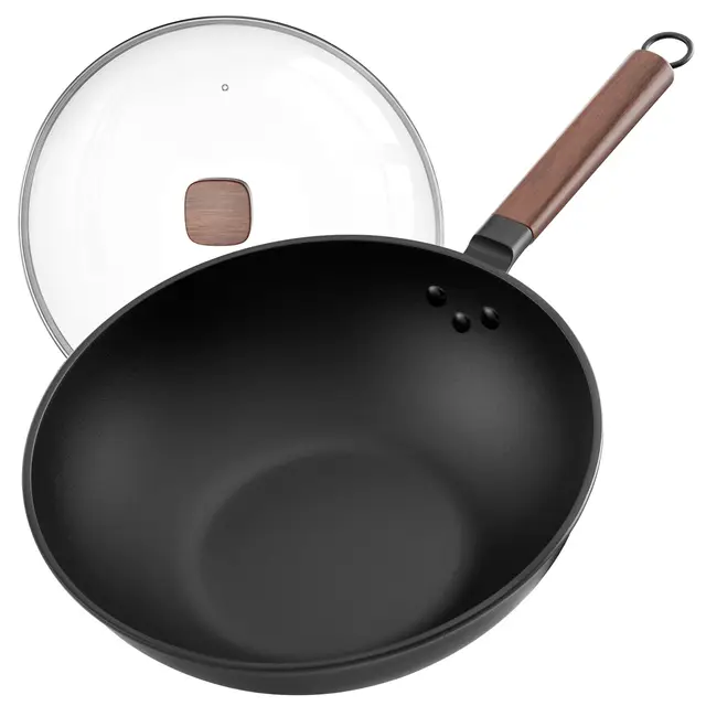 Jobin 33cm Wok en Acier Carbone