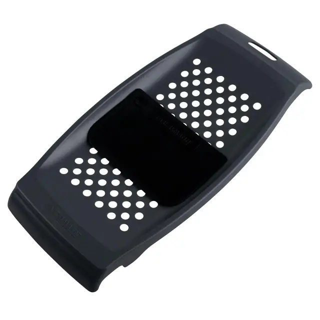 Fackelmann 45443 Plaque à spätzle, râpe à spaetzles maison, râpe pour spätzles avec raclette, Plastique, Noir, 31,5 x 15 x 2,5 cm