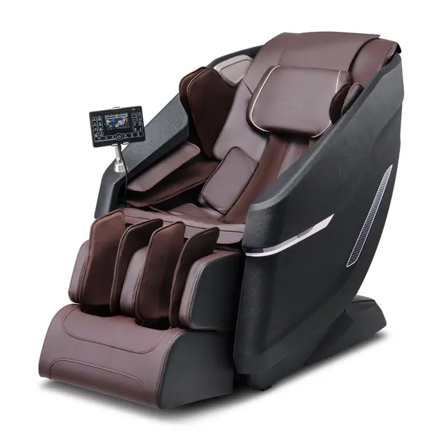VEVOR Fauteuil de Massage avec Piste SL Flexible, Masseur Shiatsu 3D Complet du Corps, Zéro Gravité, 10 à 18 Modes Automatiques, Chauffage, Haut-Parleur Bluetooth, Coussin d’Air, et Écran Tactile