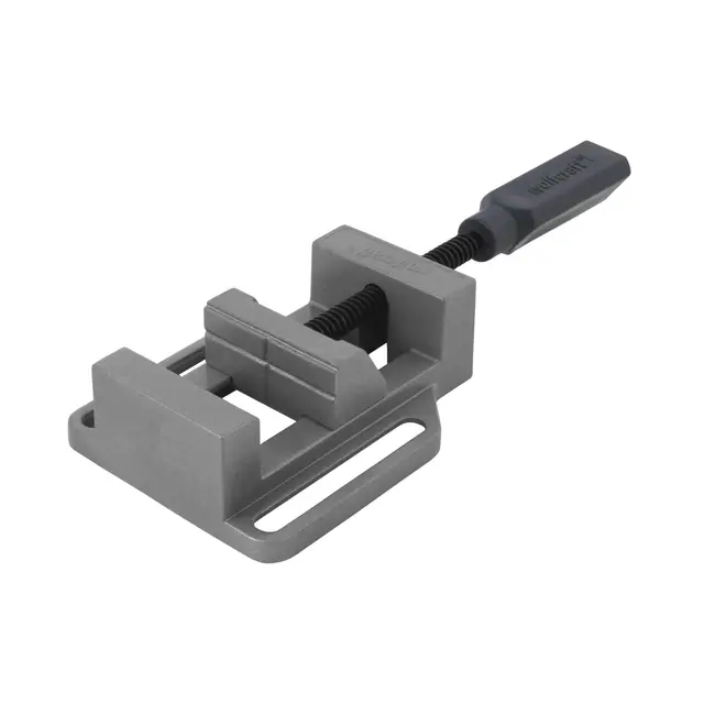 wolfcraft 3412099 - Étau "Simplex 60" en Fonte d'aluminium sous pression - Pour un serrage simple et rapide - Ouverture 65 mm Largeur des mors 68 mm
