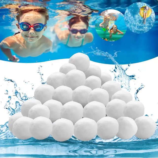 Balles Filtrantes,1300g Réutilisables Balle Filtrante Piscine,Remplacer de Sable Filtration Piscine,Convient aux systèmes de Filtration pour Piscine