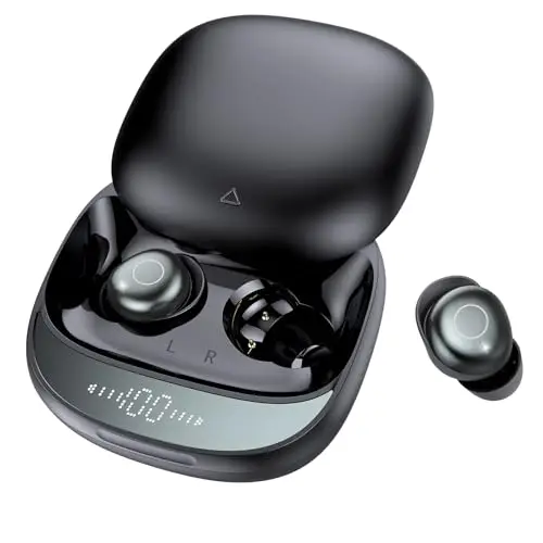 Ecouteurs Bluetooth sans Fil, Écouteurs Sommeil pour Dormir sur Le Côté, Sleep Earbuds Bluetooth 5.4 Double Mode Veille, Mini Écouteurs sans Fil pour Dormir, Casques 40H Autonomie (Noir)