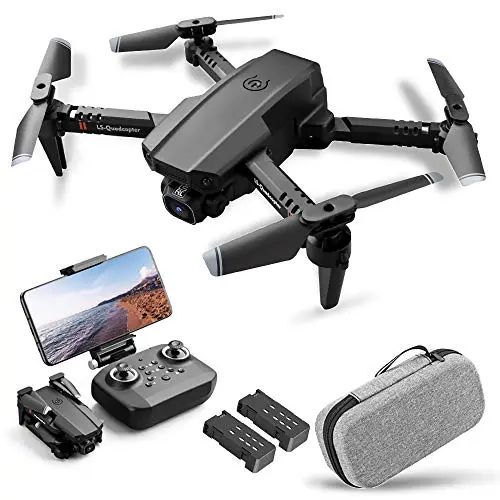 Goolsky LS-XT6 RC Drone avec appareil photo 1080P Caméra de traçage Vol Capteur de gravité Photo Vidéo Altitude Mode Sans Tête Quadricoptère RC pour Adultes Enfant