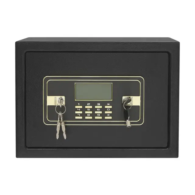 Coffre-fort avec clavier numérique - 22 l/5,8 gal - Système d'alarme électronique - Résistant au feu - Pour bureau, maison, hôtel