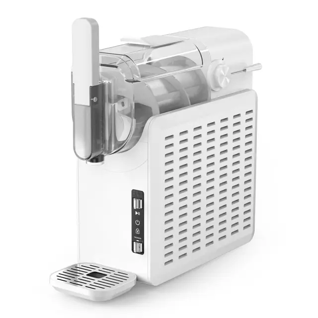 Silver Style - Machine à boisson glacées 5 en 1 - Slush Machine et granita, capacité 2L, prêt en 35mn, 6 Programmes : granité, smoothie, milkshake, café frappé, slushie sangria, nettoyage auto