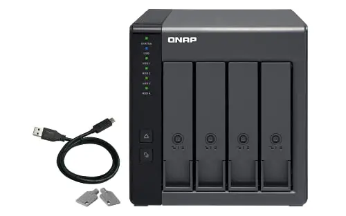 QNAP TR-004 4 Baies USB Type-C Direct Attached Storage (DAS) avec Raid matériel (sans Disque)
