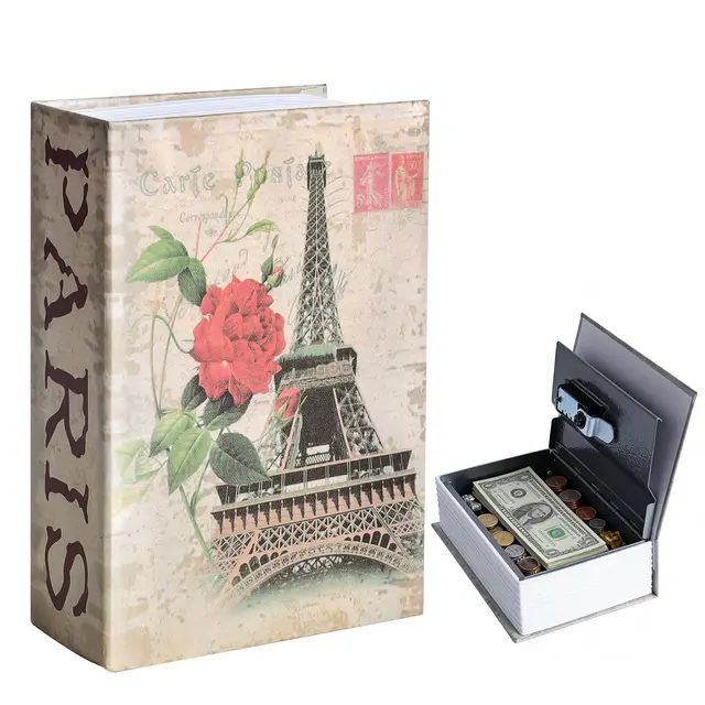 Secrète Coffre-fort Portable avec Serrure à Code,18x11.5x5.5 cm Coffre-fort Secret pour Dictionnaire,Coffre-Fort de Livre avec Serrure à Combinaison,pour Registre, Argent, Bijoux, Documents, Objets de