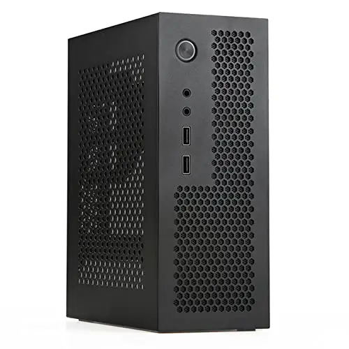 A09 HTPC Mini ITX Châssis de PC de Bureau USB2.0 - Boîtier D'Ordinateur Noir pour Maison