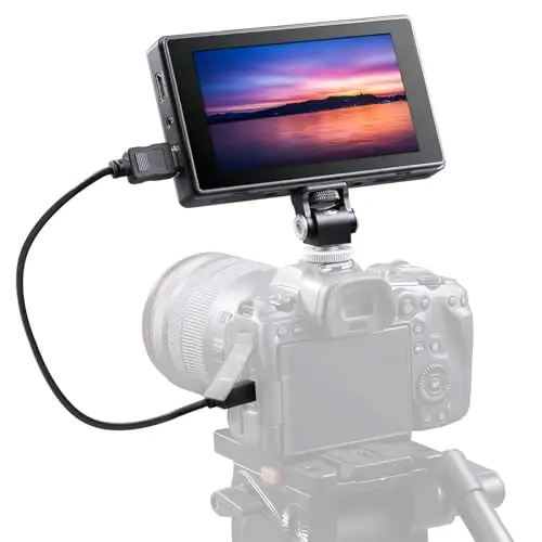 Godox GM55 Moniteur vidéo HDMI 4K 5,5" Écran tactile avec LUT 3D 1920 x 1080 IPS pour appareil photo reflex numérique Sony Canon Fujifilm Compatible avec F550/F750/F970 (vendu séparément)