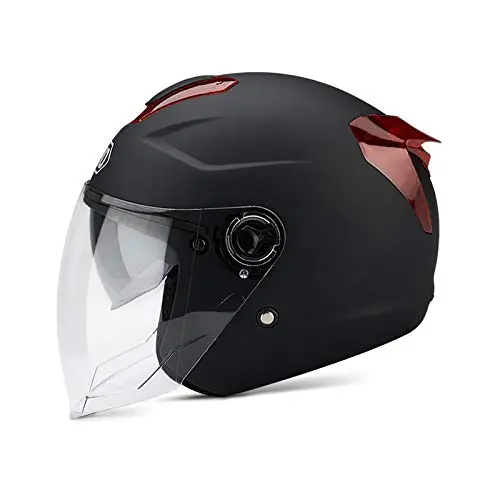 Galatée Casque Adulte à Double Visière. Coque Rigide en Abs, Couche De Protection Eps Renforcée, Boucle à Dégagement Rapide en 7 Points, Aérations Avant Et Arrière