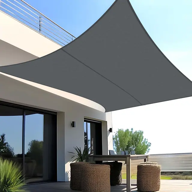 SUNNY GUARD Voile d'ombrage Rectangulaire 3x4m Imperméable Toile Ombrage UV Protection pour Patio Jardin, Terrasse, Extérieur, Balcon,Gris Anthracite