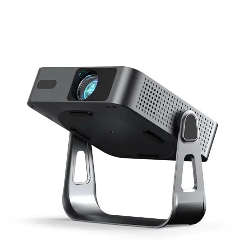 Mini Videoprojecteur 4k, [App Officiellement Certifiée & Ultra-Fin] VOPLLS 28000 Lumens Auto Focus/Keystone Projecteur Video, FHD 1080P Retroprojecteur Portable WiFi Bluetooth/Home Cinéma/Phone
