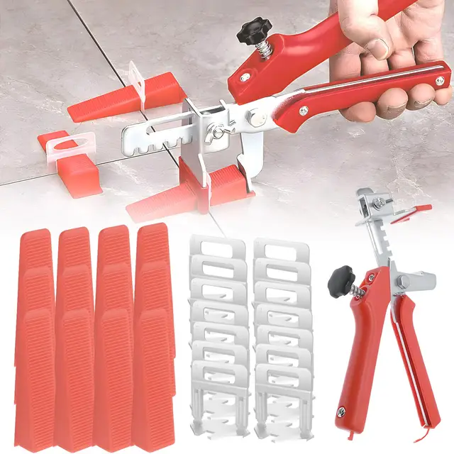 501 Pièces kit de Croisillon Autonivelant 2mm avec 400 Croisillon Carrelage Autonivelant 100 Cale Carrelage Réutilisable et 1 Pince à Niveler pour la Pose de Carreaux épaisseur 3–16mm (kit 2 mm)