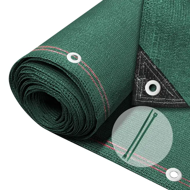 vounot® Brise Vue Occultant en HDPE 230g/m² avec Attaches Protection Rayons UV Résistant aux Déchirures et au Vent Protection pour Jardin Balcon 1x10m Vert