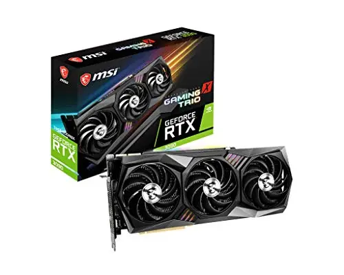 MSI RTX 3090 Gaming X Trio 24G Taille Unique Noir