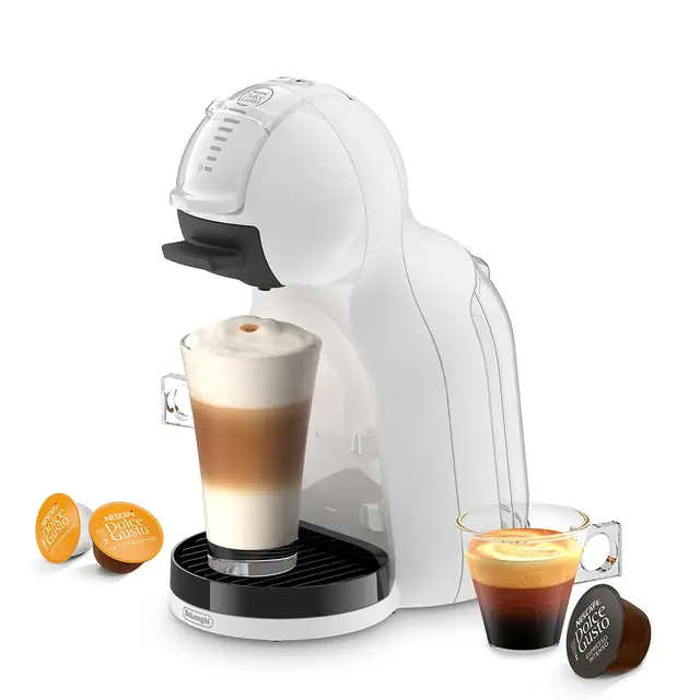 De'Longhi Nescafé Dolce Gusto Mini Me 2 Cafetière à capsules compactes, arrêt automatique, boissons chaudes et froides, pression 15 bar, blanc (EDG335.W)