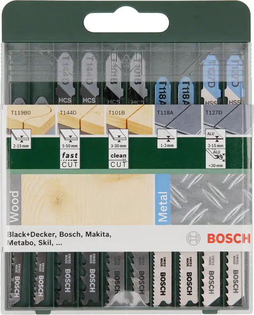 bosch 2609256746 lot 10 lames scie