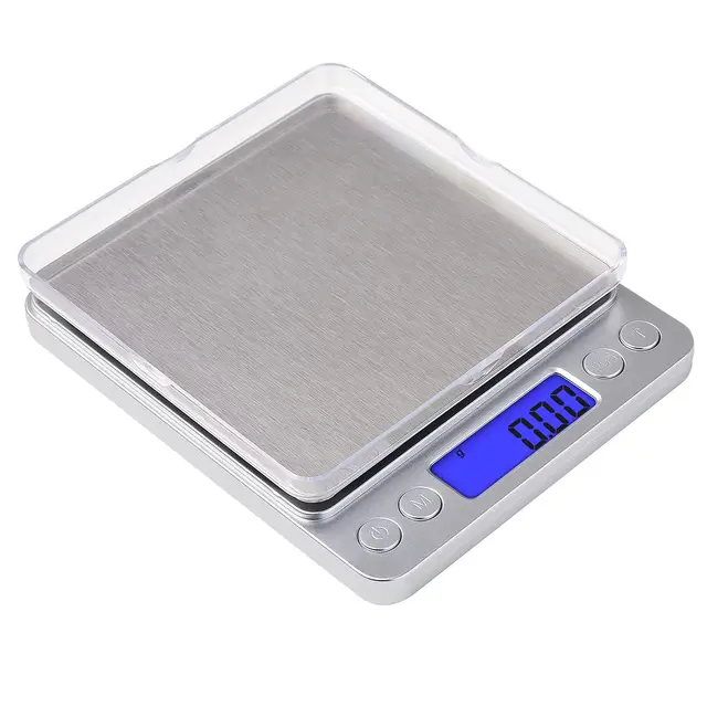 Diyife Balance de Précision 500g 0.01g, Balance de Cuisine Balance de Poche Balances de Bijoux, Haute PréCision Balance Électronique, Écran LCD Rétroéclairé, Fonction Tare et PCS, avec Plateau
