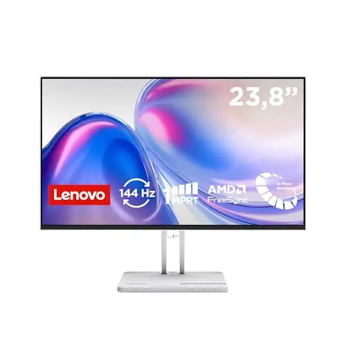 Lenovo L24-4C - Écran 23.8'' FHD (IPS, 144 Hz, 1 ms, VGA+HDMI, Cable HDMI) - Gris