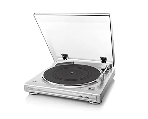 Denon DP-29F, Platine Tourne-Disques Automatique à Entraînement par Courroie, Préamplificateur Phono Intégré - Argent