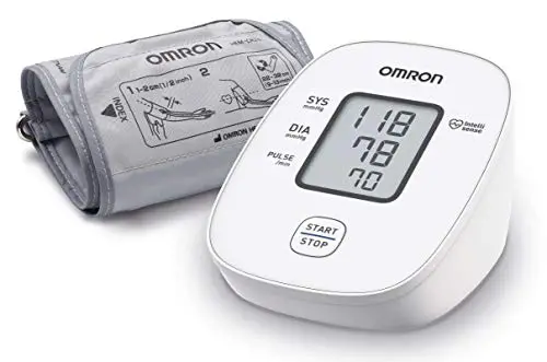 OMRON X2 Basic – Moniteur de tension artérielle automatique, validé cliniquement, avec détection des pulsation cardiaques irrégulières et guide d'enroulement du brassard | Tensiometre Bras