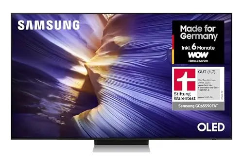 Samsung Téléviseur OLED 4K S90F 65" (163 cm) UHD, processeur NQ4 AI Gen3, OLED HDR+, Mise à l'échelle 4K Pro, Dolby Atmos, hub de Jeu, Motion Xcelerator 144Hz, Samsung Vision AI Smart TV