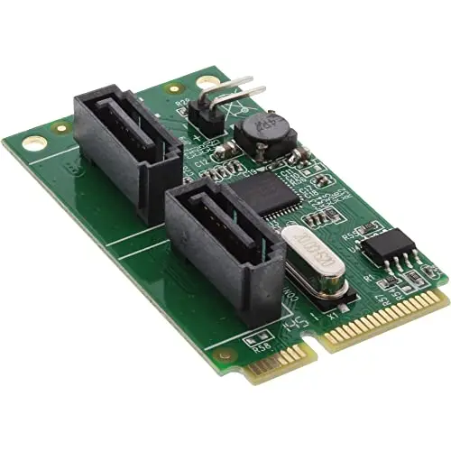 InLine 66907 Carte Mini-PCI-E 2.0 (2 x SATA 6 Go/s Raid span 0,1)