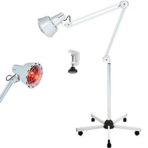 BELTOM® Lampe infrarouge avec support et serrer - Puissance jusqu'à 275 w - Thermothérapie Guérir l'inflammation