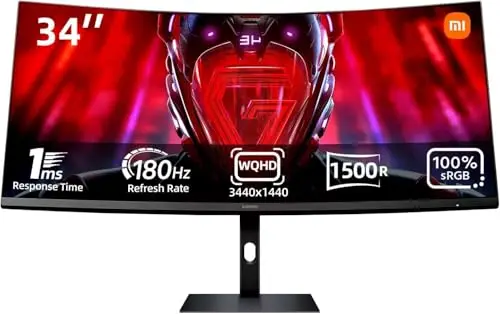 XIAOMI Ecran PC Curved Gaming Monitor G34WQi Noir