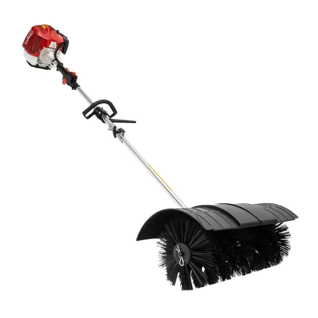 Fraise à neige à essence Balai manuel 52 cm Moteur à essence 2 temps Pelle à neige Balayeuse à essence Balayeuse manuelle des feuilles, de la terre, de la boue, 1,7 kW