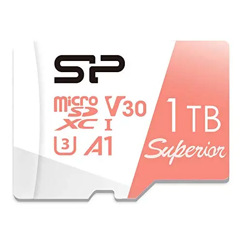 Silicon Power Carte mémoire Micro SD 1 to Compatible Nintendo Switch Compatible avec Carte mémoire SDXC microSDHC Haute Vitesse avec Adaptateur