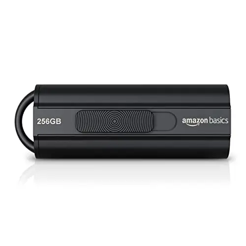 Amazon Basics 256 GB Clé USB 3.1, vitesse de lecture maximale de 130 Mo/s, Noir