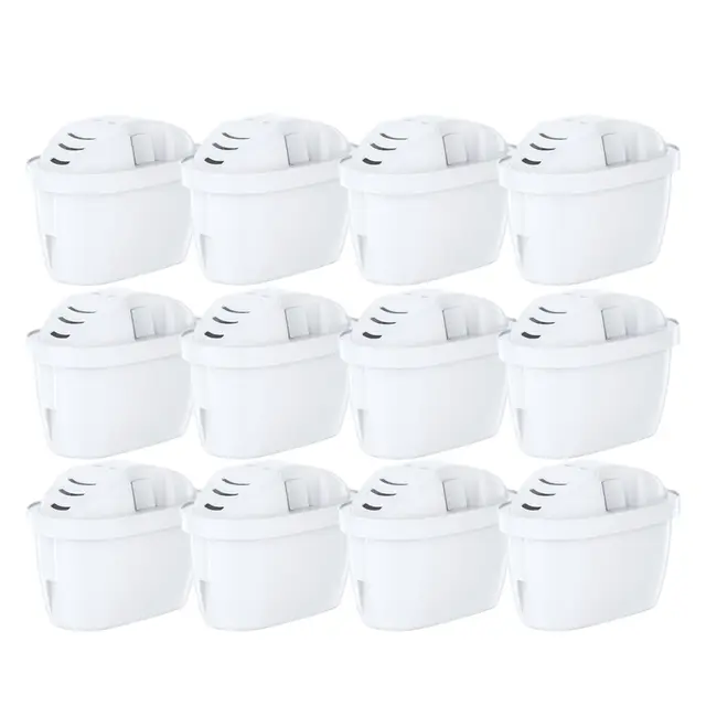 Mutital lot de 12 Cartouches filtrantes pour l’eau, Compatibles avec les filtres Brita Maxtra+, Aquaphor, Dafi, et autres carafes filtrantes – Filtration au charbon actif (12)