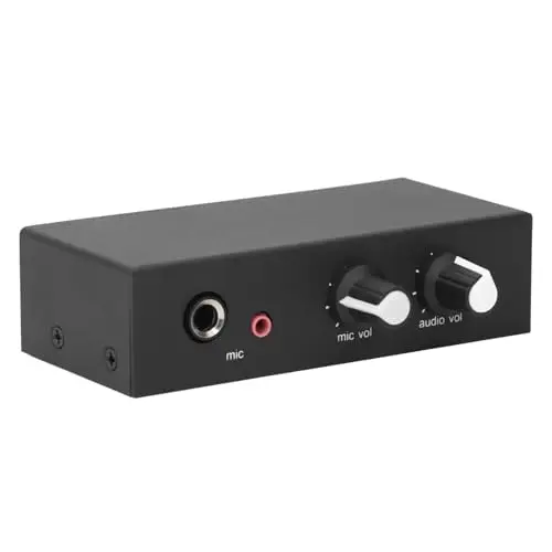 elektronischer Audio Stereo Sound Vorverstärker, Kleiner Stereo Audio Vorverstärker mit 3,5 mm 6,5 mm Schnittstelle, Kopfhörerverstärker Phono Plattenspieler Phonograph DC5-12V
