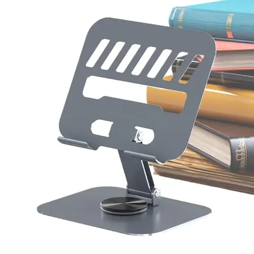 Tabletständer - Ergonomischer Tabletphone Ständer Für Schreibtisch | Höhenverstellbar, Rutschfest & Belüftet Tragbarer Tablet Halter Home Office Uni Reisen