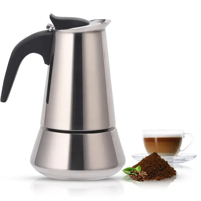 CUPERINOX Cafetière Moka Italienne 10 Tasses Induction