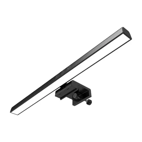 Lampe Écran PC LED Screenbar Anti-Reflet, Barre Lumineuse Moniteur avec Température de Couleur Réglable 3000K–6500K, Gradation Continue et Minuterie, Éclairage de Bureau pour Maison, Jeu et Lecture