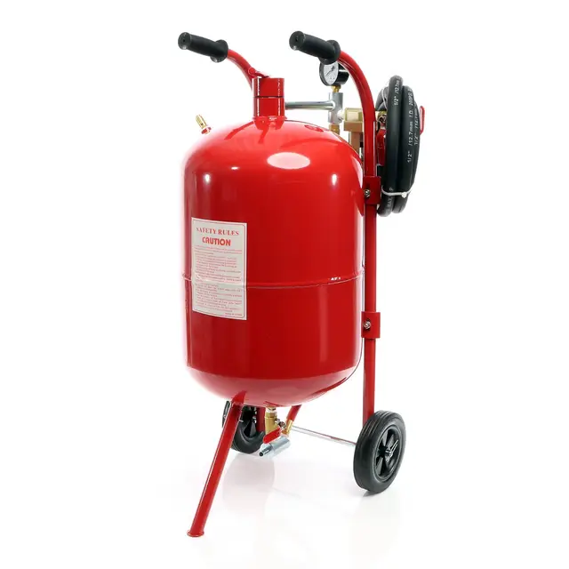 XPOtool Sableuse mobile pneumatique 38L et accessoires Unité de sablage contre Rouille, vernis, etc.