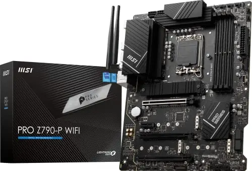MSI Pro Z790-P WiFi ProSeries Carte mère (Supporte Intel 12e / 13e génération, LGA 1700, DDR5, PCIe 5.0, M.2, LAN 2,5 Gbit/s, USB 3.2 Gen2, Wi-FI 6E, ATX)